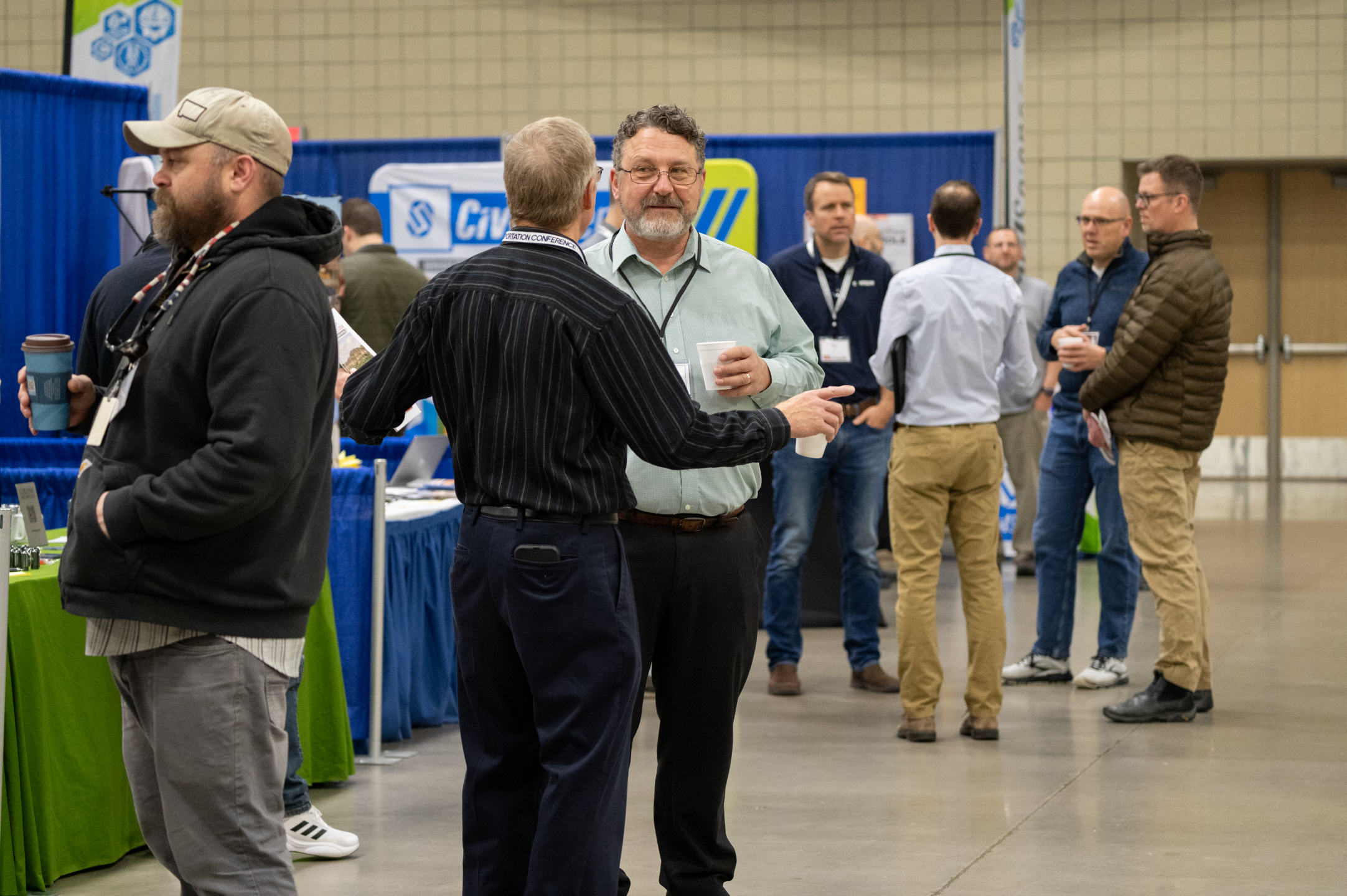 Networking at the 2024 North Dakota Transportation Conference