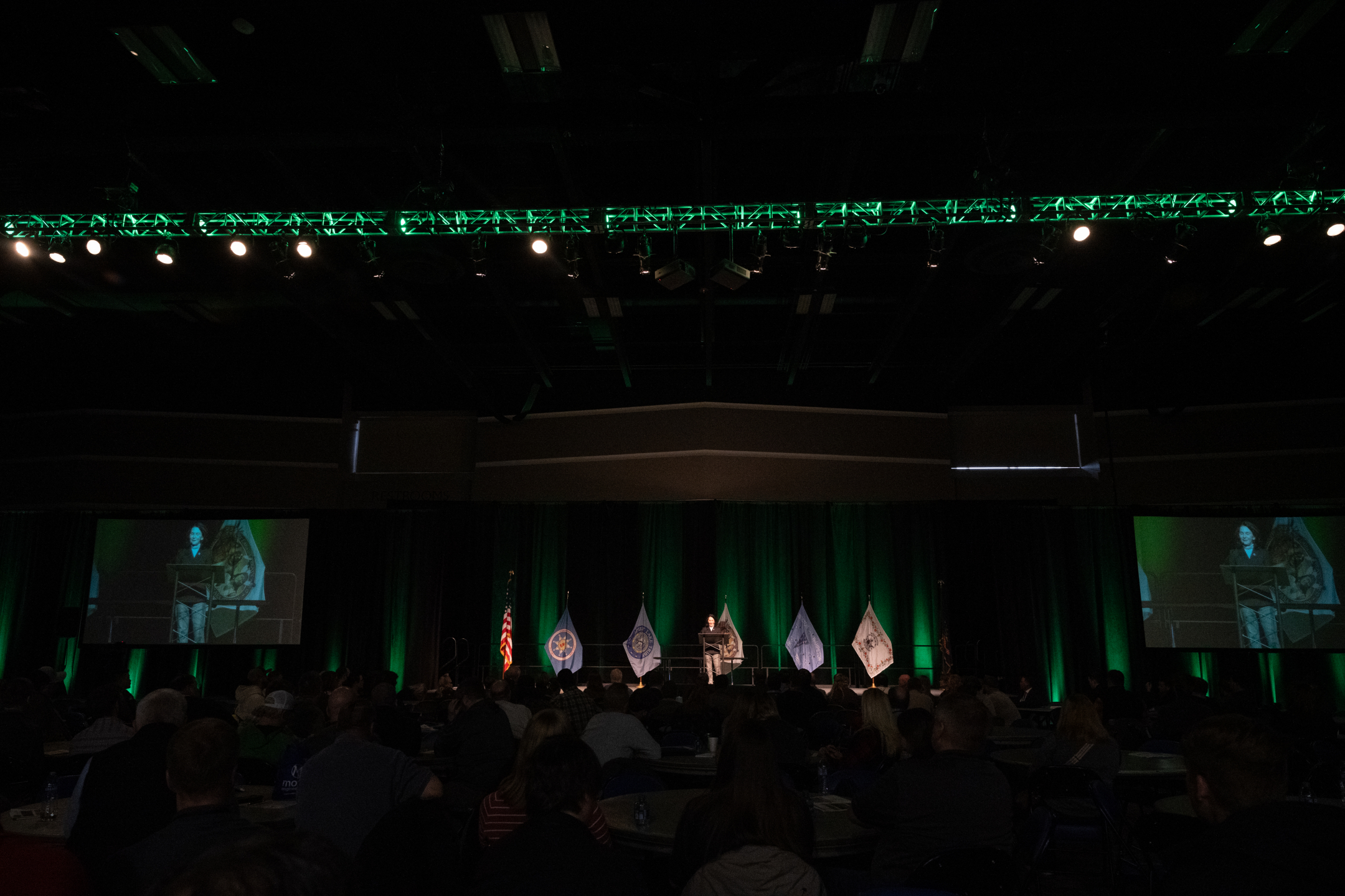 View of the stage at the 2024 North Dakota Transportation Conference