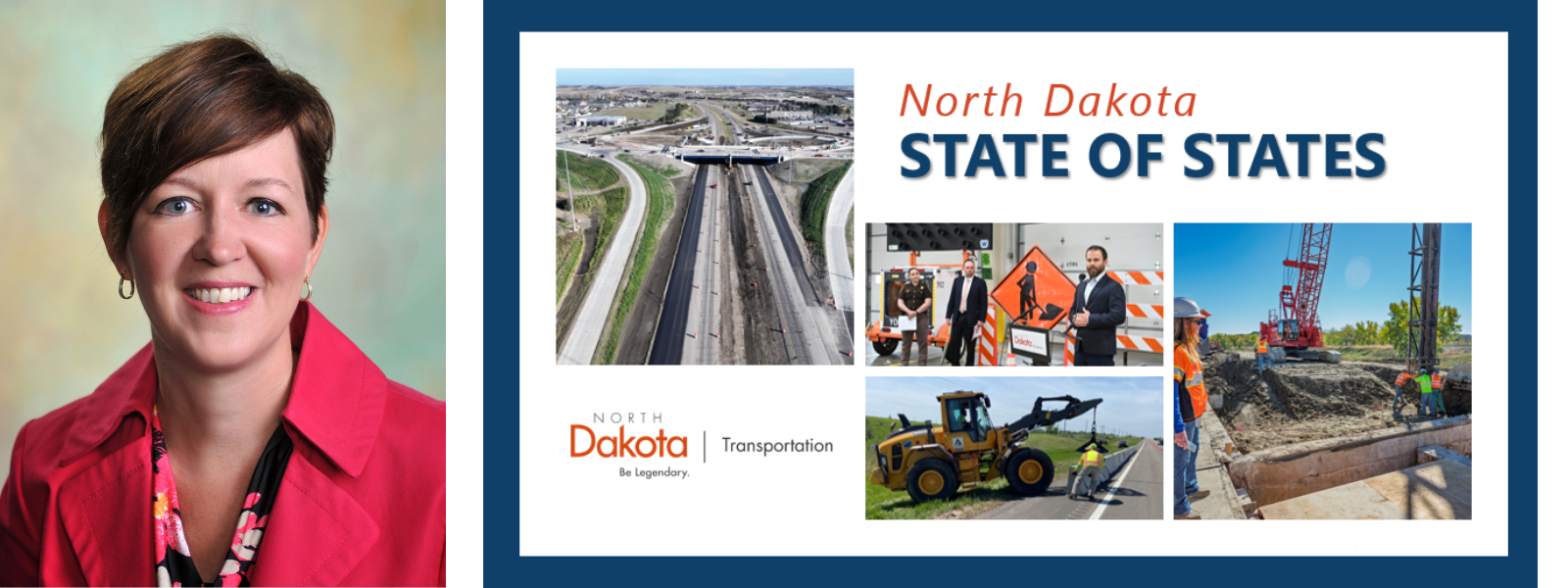 Jane Berger and North Dakota State of States slide
