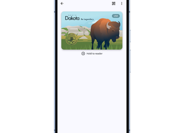 Google Pixel displaying the ND mobile ID in Google Wallet.