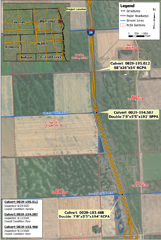 Project Map, Pembina County