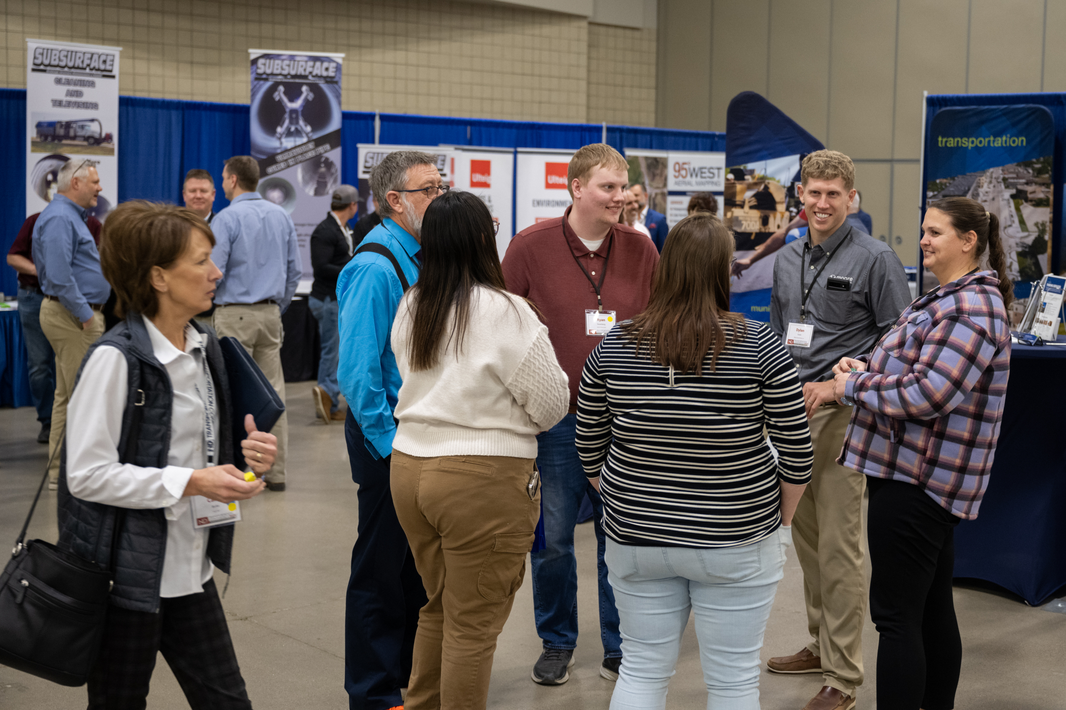 Networking at the 2024 North Dakota Transportation Conference