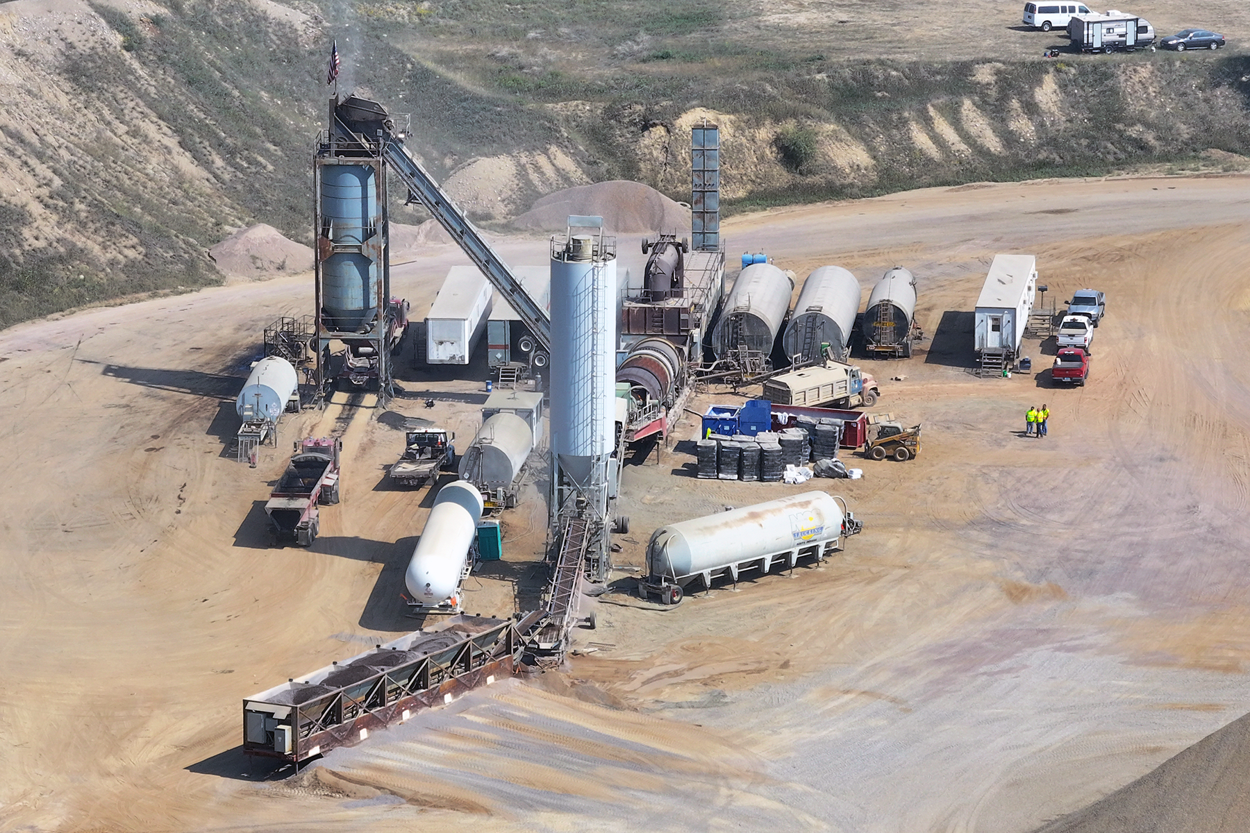 State-owned gravel pit near Hankinson, North Dakota.