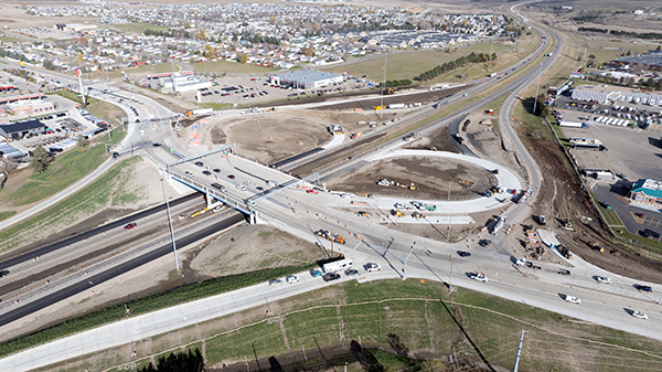Aerial view of I94 exit 161