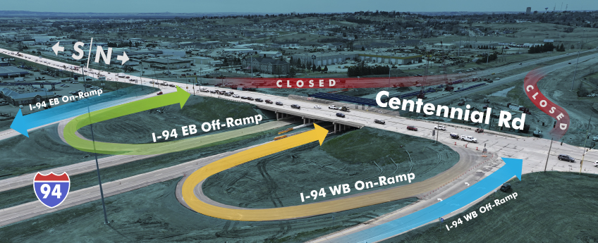 I-94 Temporary Loop Traffic Pattern