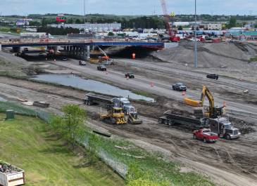 May '25 Construction of new I-94 WB on ramp 