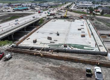 June 2025: New bridge work, looking S.