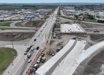 June 2025: Northwest side paving, facing S.