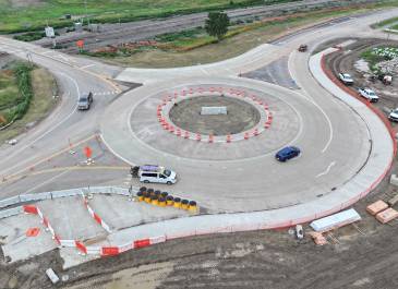 July 2025: Pacific Avenue/Chateau Road roundabout.
