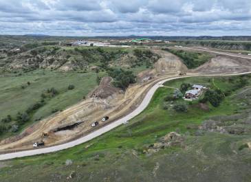 July 2025: Chateau Road construction.