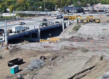 Sept. 2025: Old bridge removal at I-94 (Exit 161) Interchange project, Bismarck.
