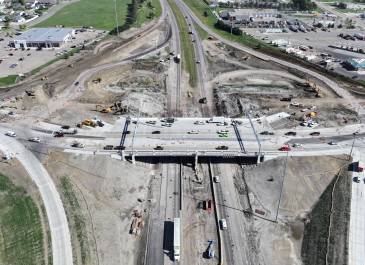 Sept. 2025: Old bridge removal at I-94 (Exit 161) Interchange project, Bismarck.