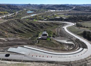 Oct. 2025: Ongoing Chateau Road construction, Medora. 