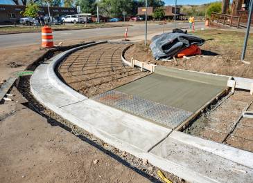 Oct. 2025: Ongoing Medora city center work.