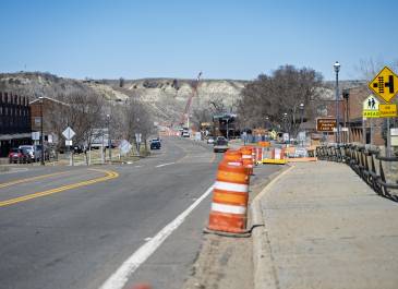Medora Business Loop and City Section progress April '25