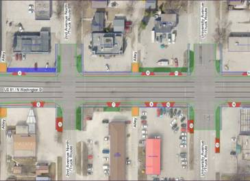 1st Ave N to 4th Ave N - Design concept for First Avenue North to Fourth Avenue North.