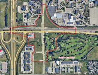 Project area map for 42nd Street and DeMers underpass.