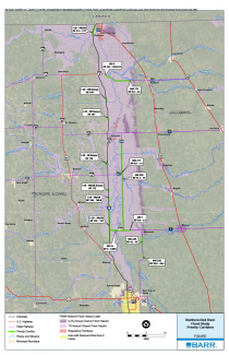 Northern Red River Flooding Study Location