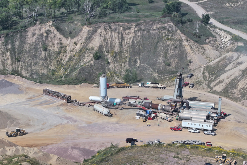 NDDOT gravel pit in Hankinson, ND. 