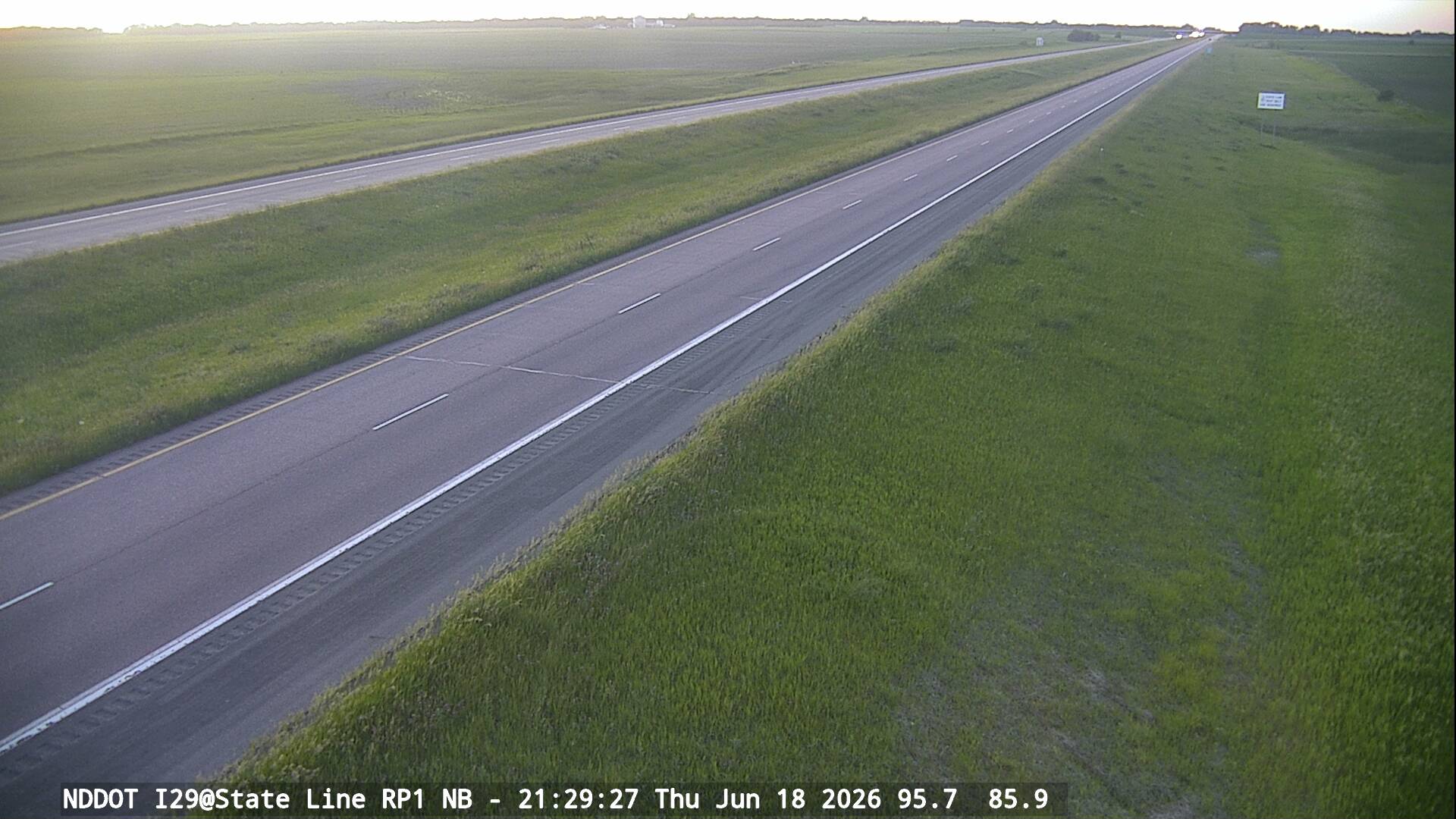 SD State Line NB - North (I 29 MP 1) - NDDOT