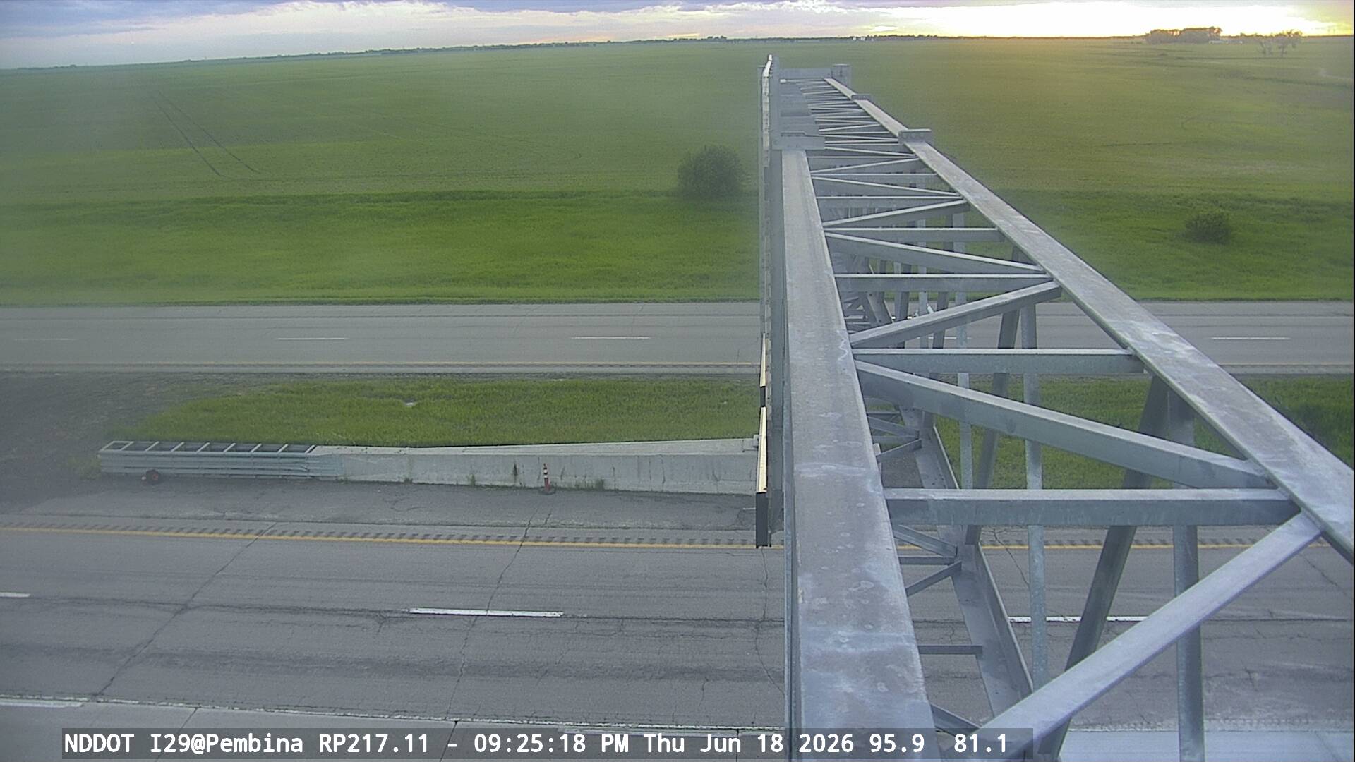 Pembina Port of Entry NB - West (I 29 MP 217) - NDDOT