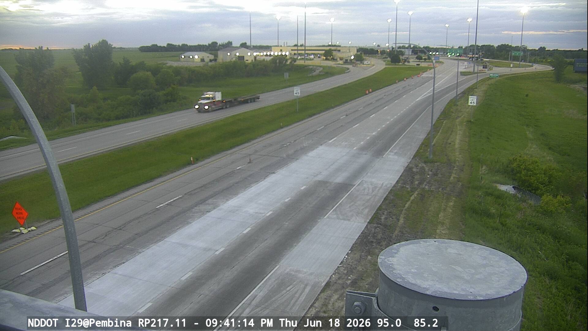 Pembina Port of Entry NB - North (I 29 MP 217) - NDDOT