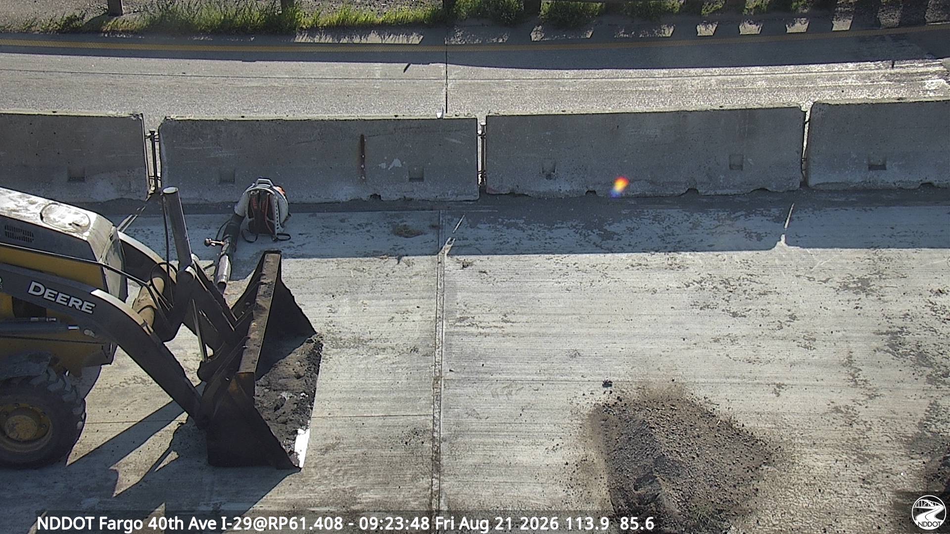Webcam view of I-29 at 40th Ave in Fargo, North Dakota at milepost 61.4