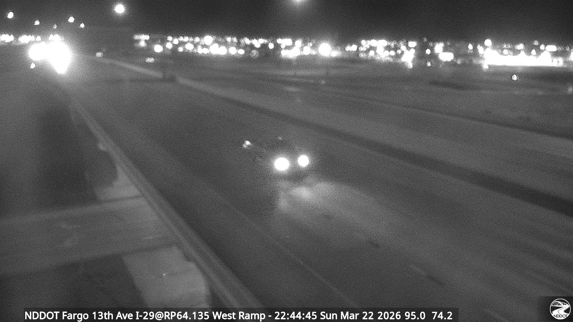 Fargo - North (I 29 MP 64.135) live webcam