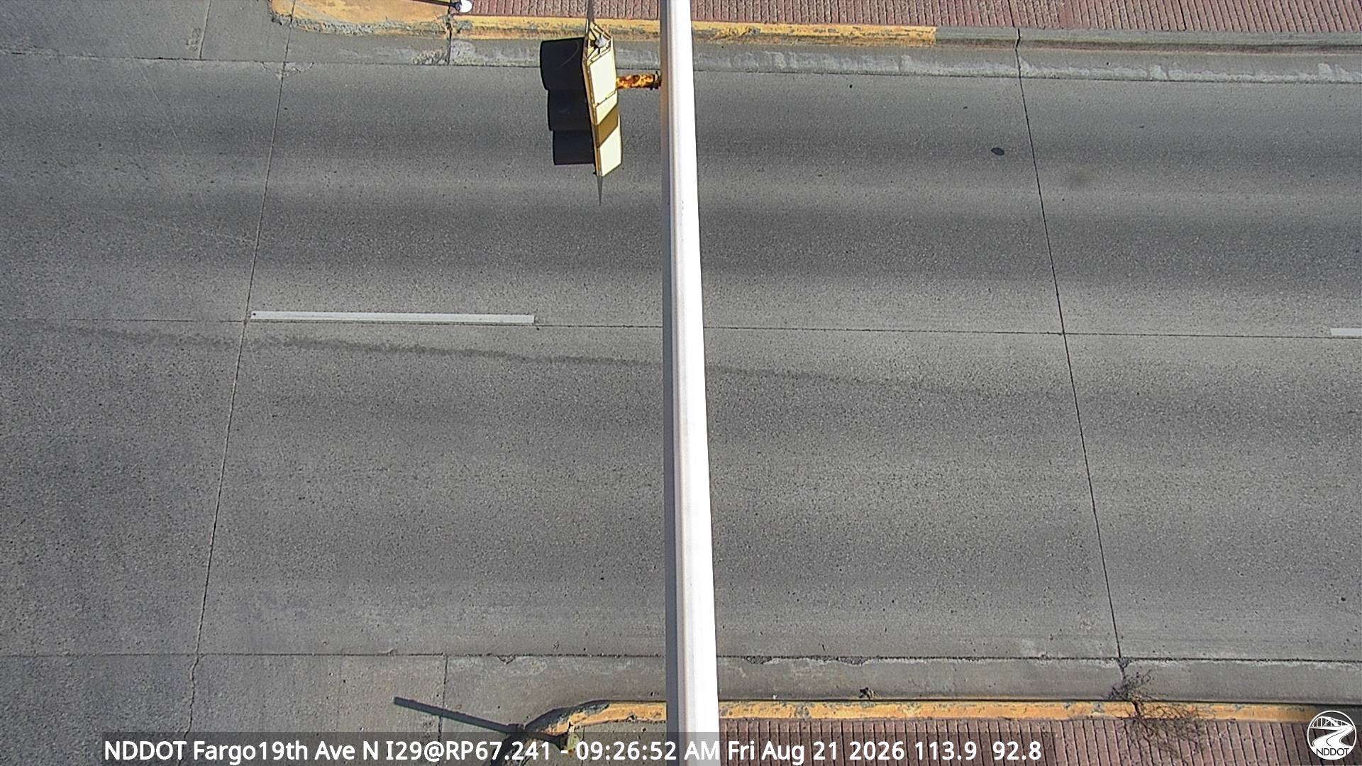 Webcam view of I-29 images at 19th Ave in Fargo, North Dakota