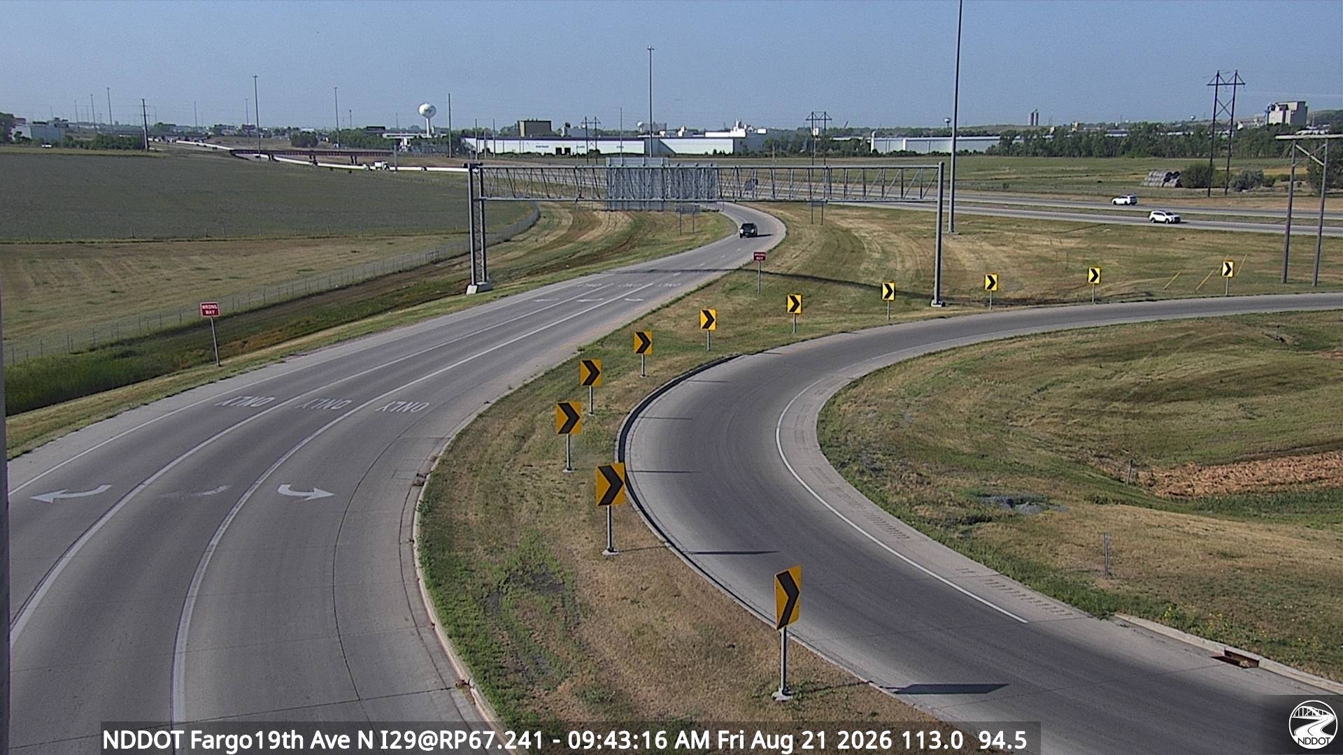 Webcam view of I-29 images at 19th Ave in Fargo, North Dakota