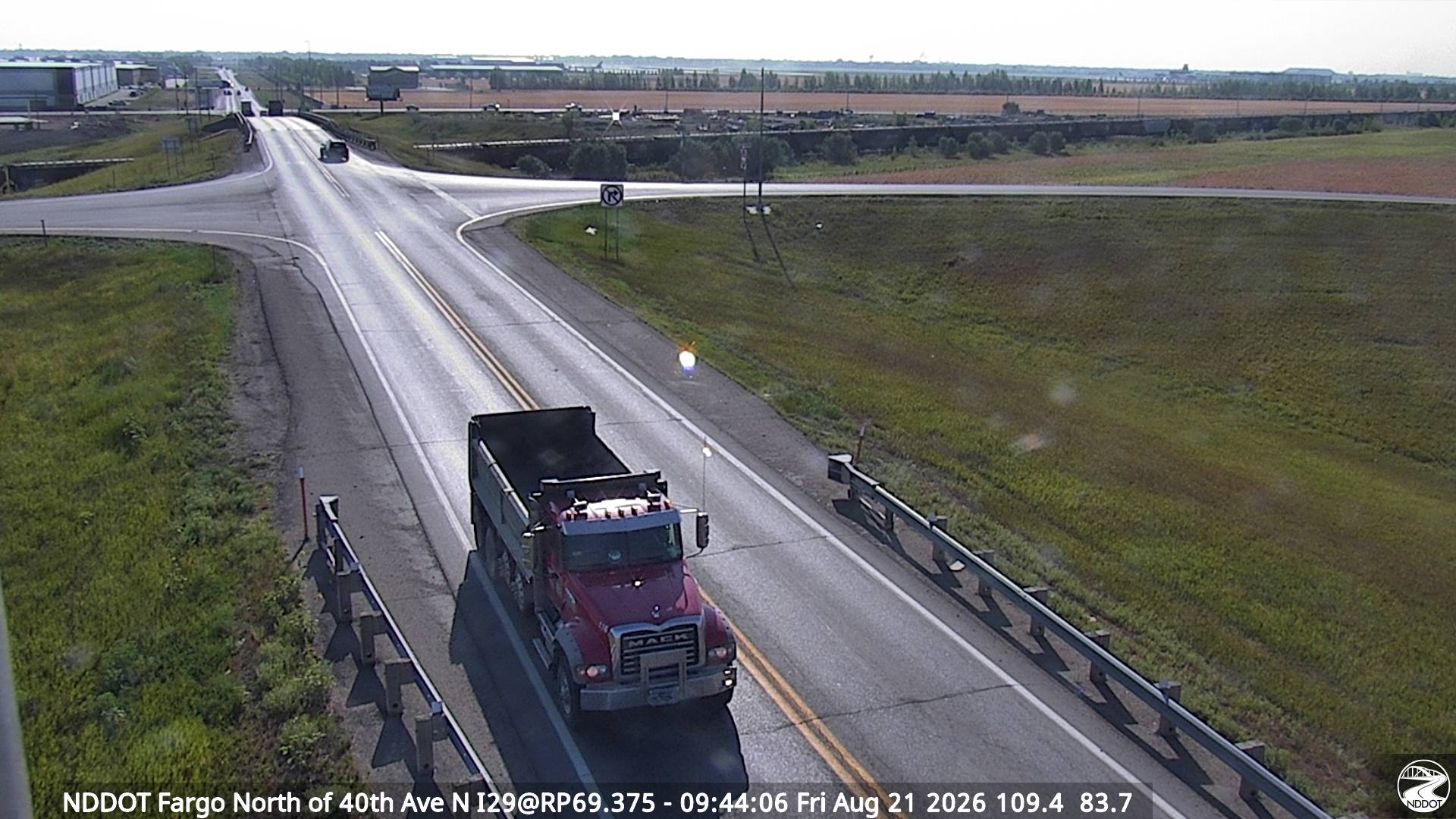 Webcam view of I-29 at 40th Ave in Fargo, North Dakota