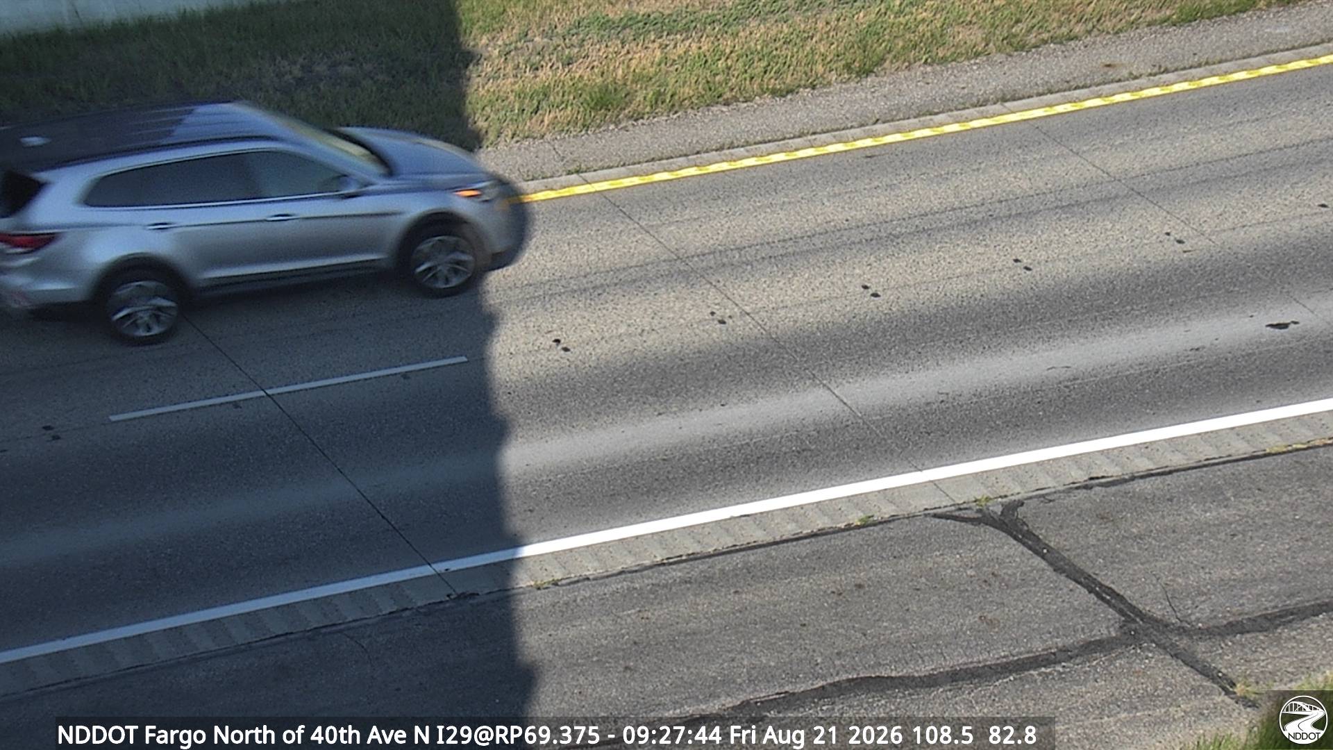 Webcam view of I-29 at 40th Ave in Fargo, North Dakota