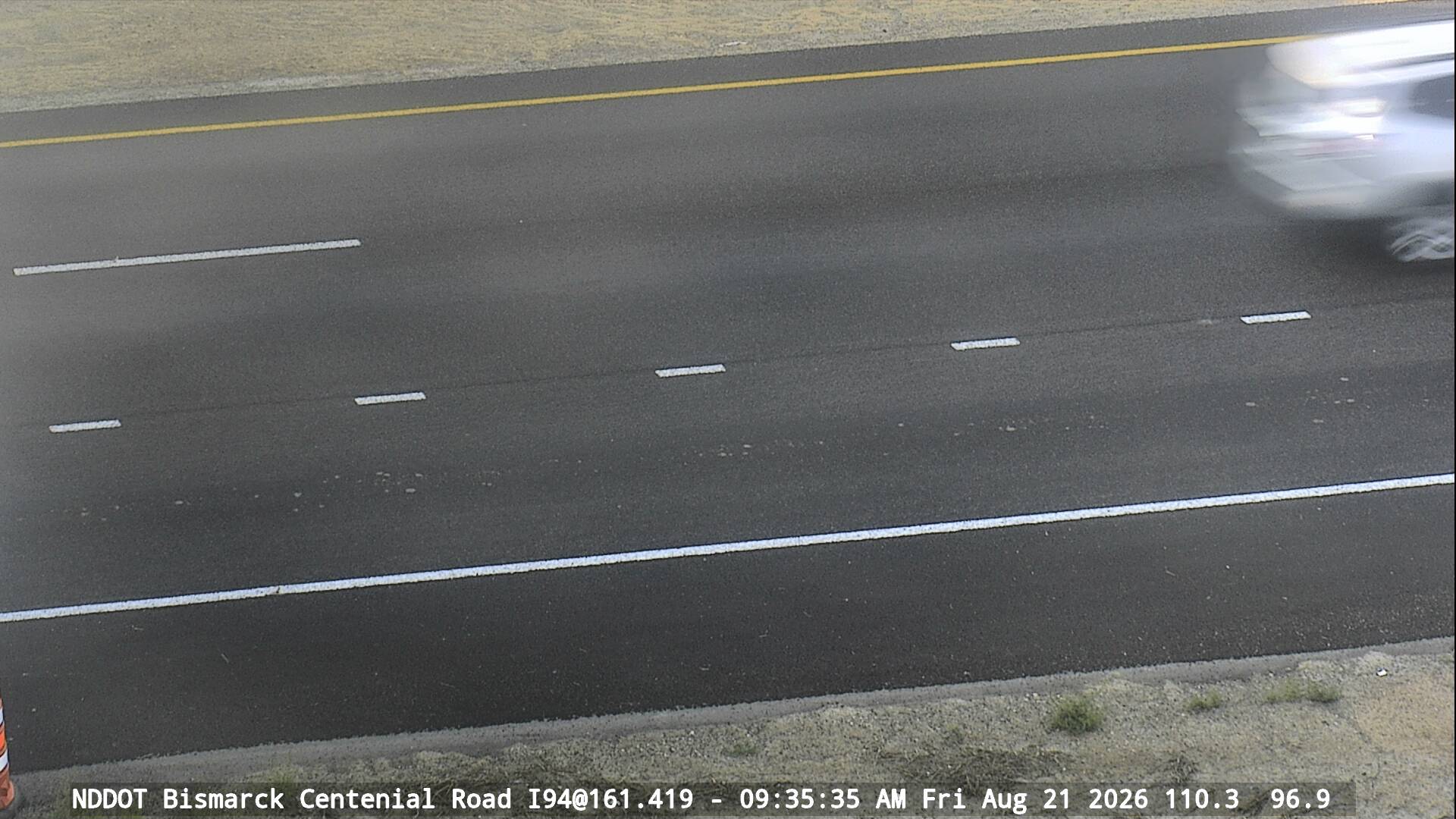 Webcam view of I-94 at Centennial Road in Bismarck, North Dakota