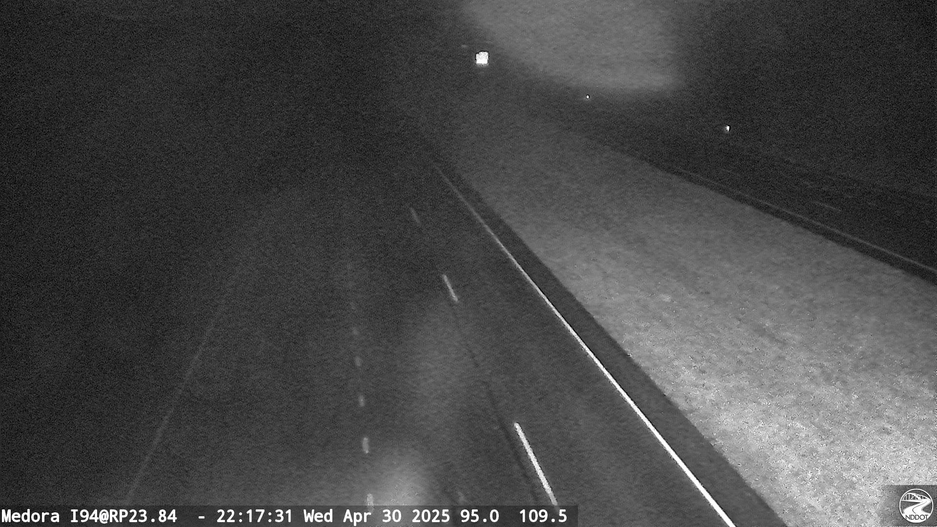 I-94 road camera at Medora