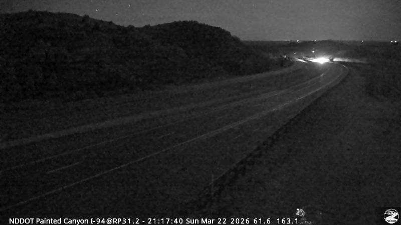 Painted Canyon - West (I 94 MP 31.2) live webcam