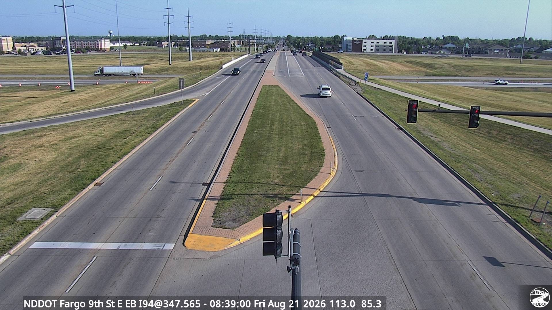 Webcam view of I-94 at 9th Street in Fargo, North Dakota