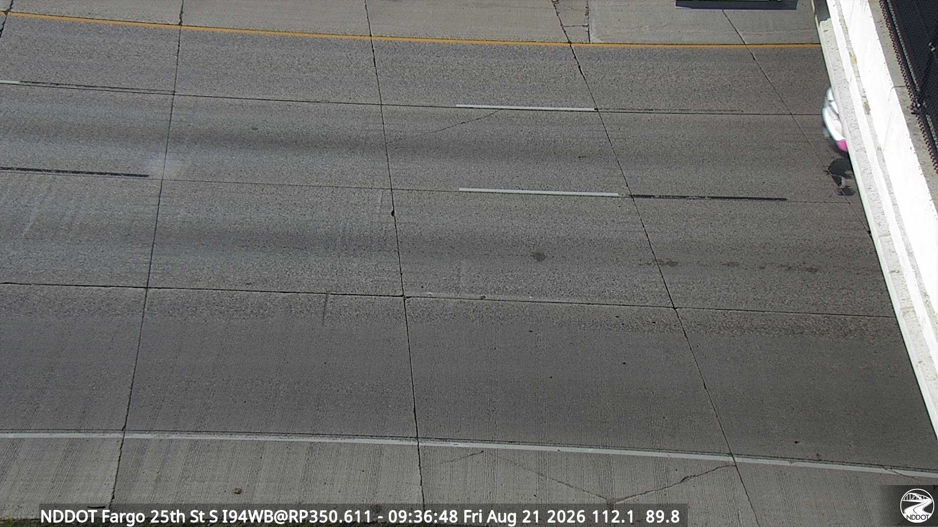 Webcam view of I-94 at 25th Street in Fargo, North Dakota