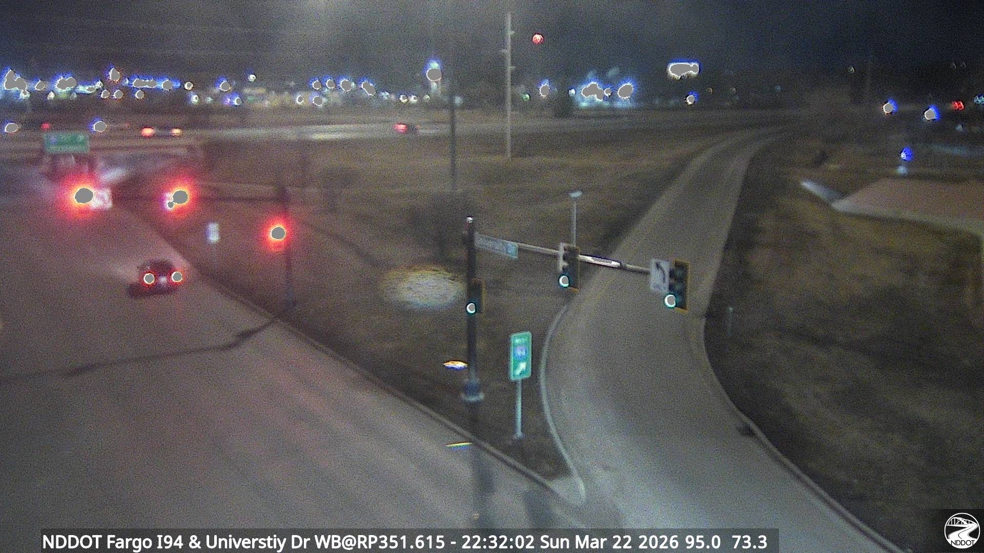 Fargo University Dr - West (I 94 MP 351.615) live webcam