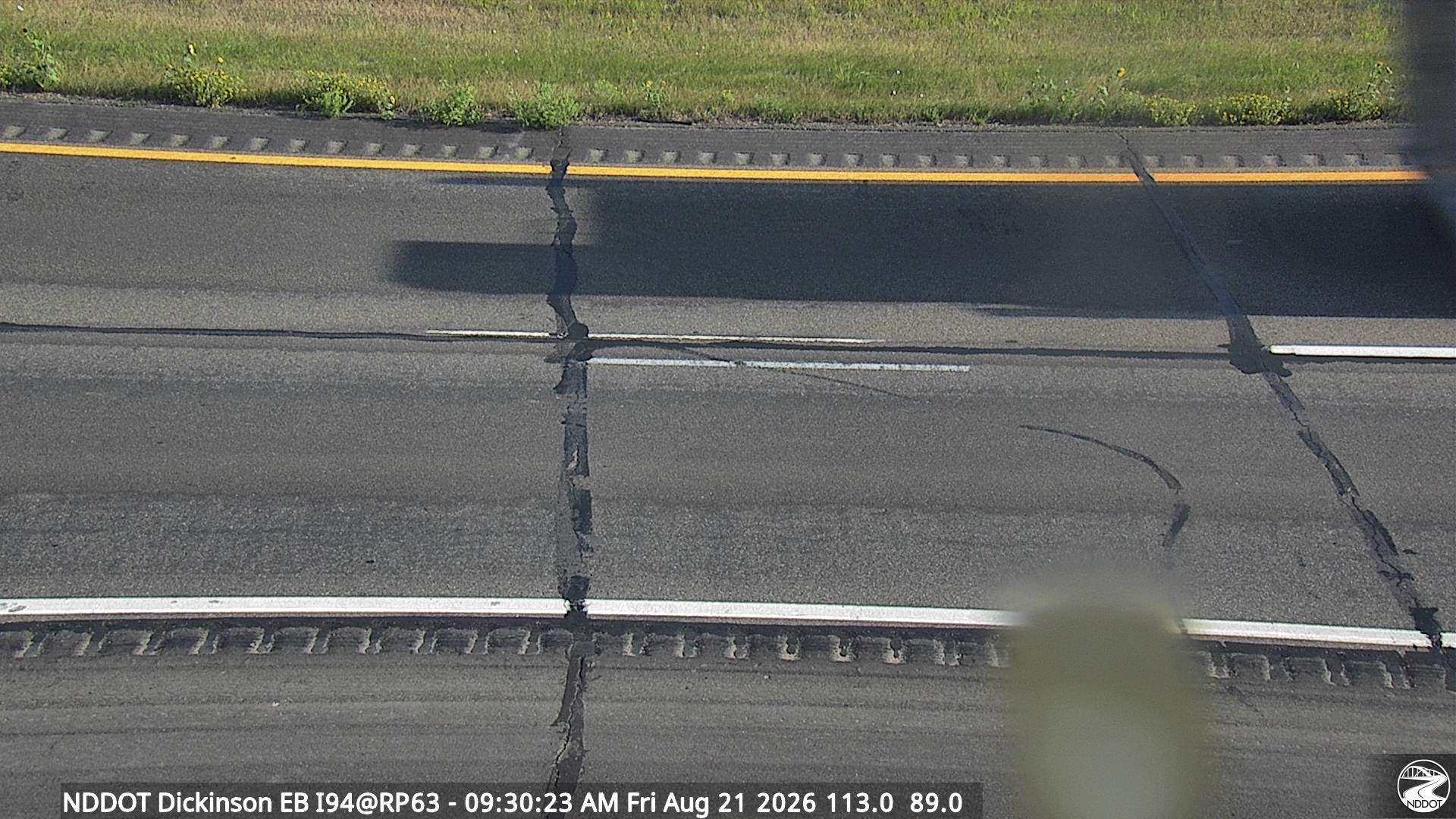 Webcam view of I-94 near Dickson ND