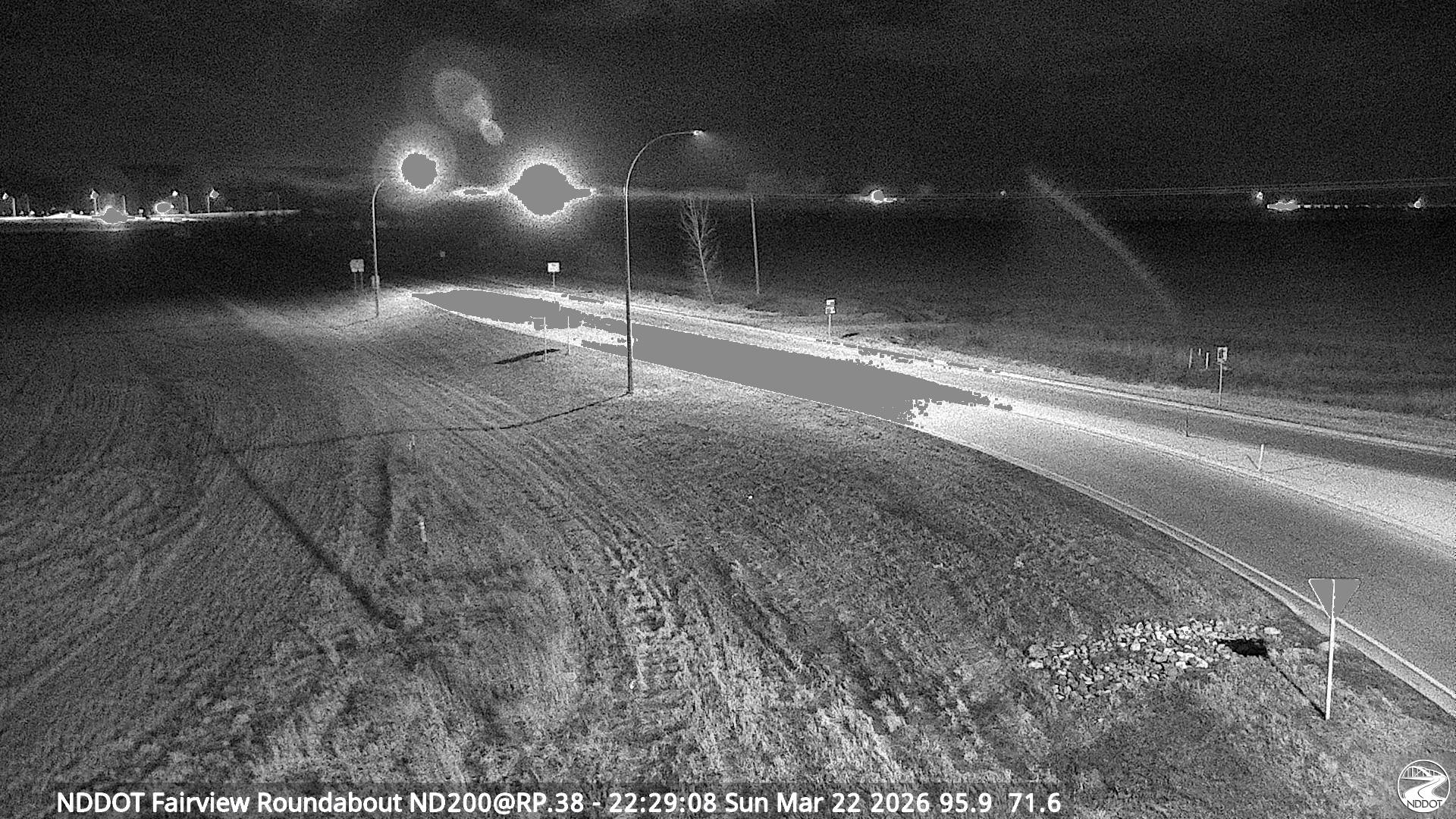 Fairview Roundabout - West (ND 200 MP 0.38) live webcam