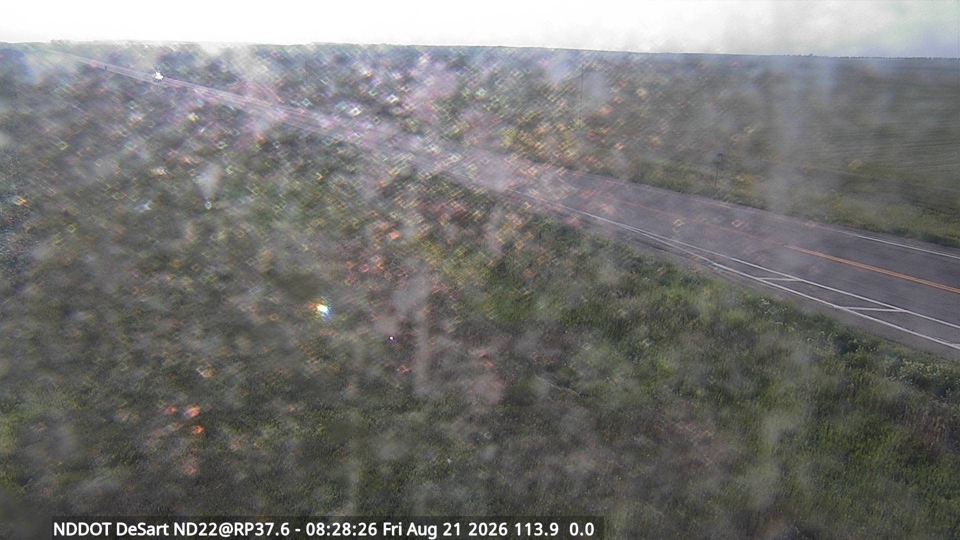 Webcam view of ND-22 at DeSart in North Dakota at milepost 37.6