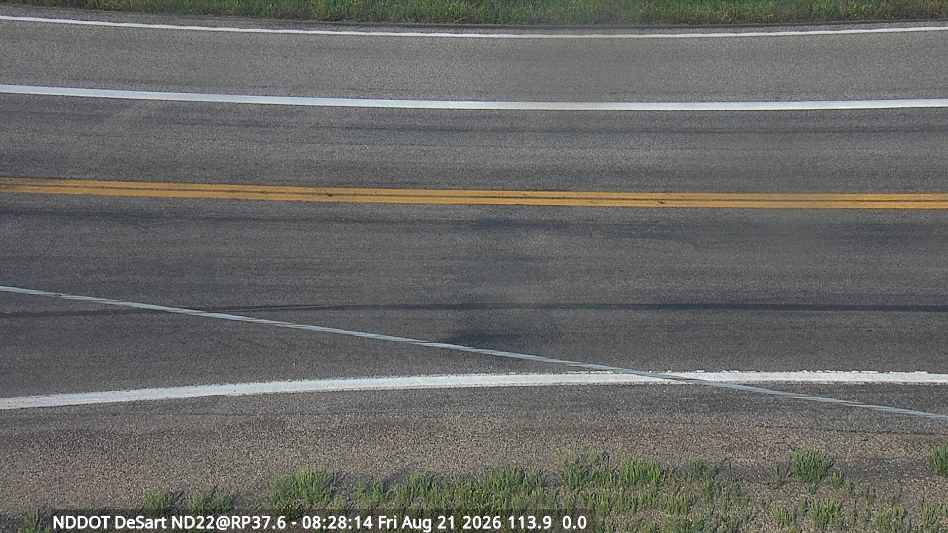 Webcam view of ND-22 at DeSart in North Dakota at milepost 37.6