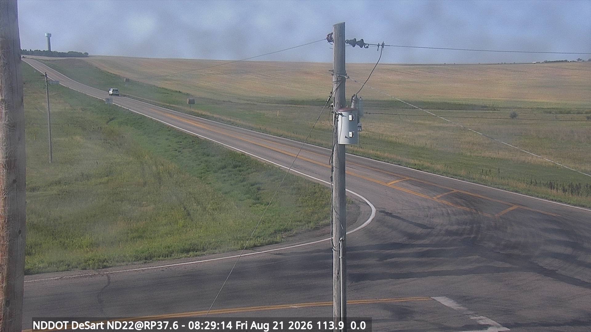 Webcam view of ND-22 at DeSart in North Dakota at milepost 37.6