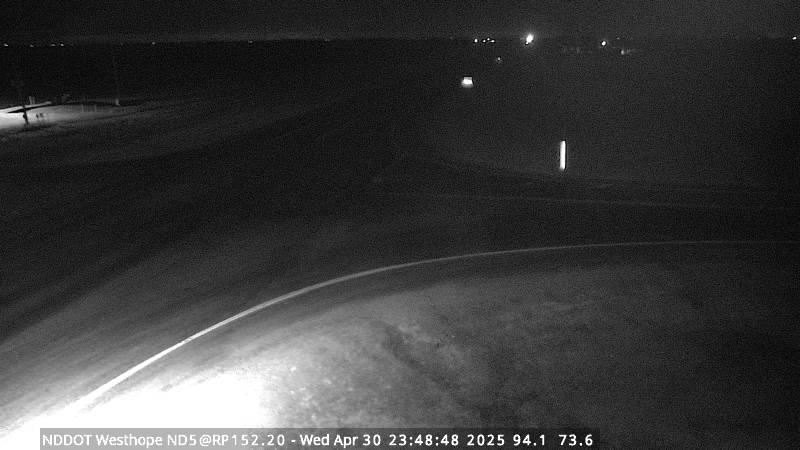 Camera showing road conditions at the intersection of North Dakota Hwy 88 and Hwy 5