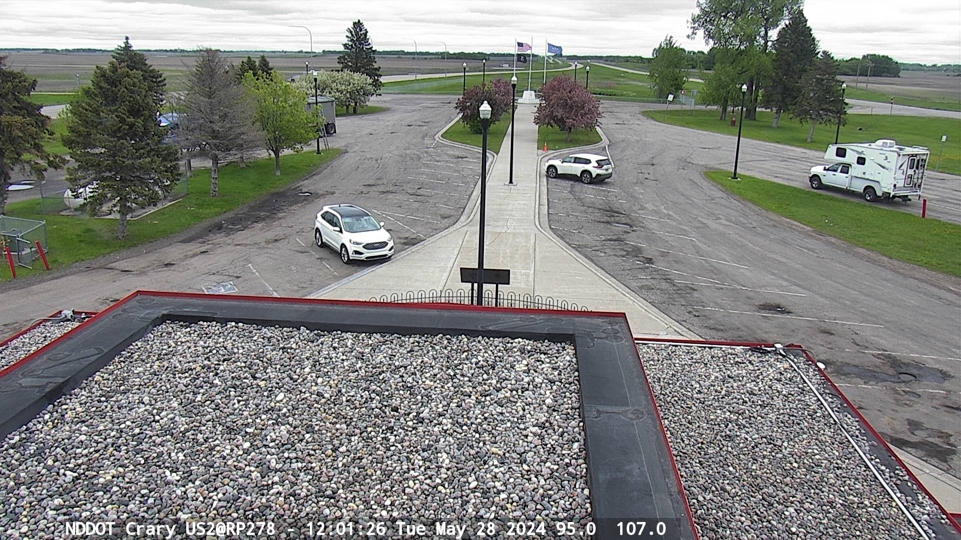 Traffic Cam US 2 E (MP: 278.000) Crary Rest Area - East