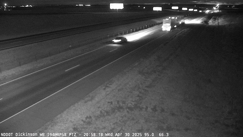 Traffic Cam I-94 W (MP: 57.582) Dickinson West Bound - West I 94 MP 57.582)